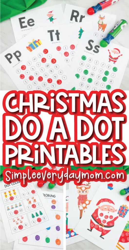 Fun christmas do a dot printables for kids