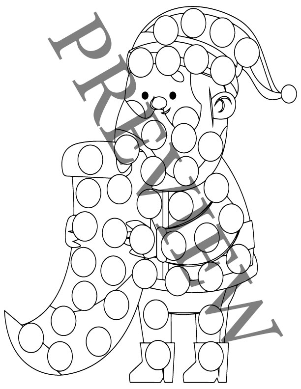 Christmas dot marker activities creative holiday learning preschool booklet printablev made by teachers