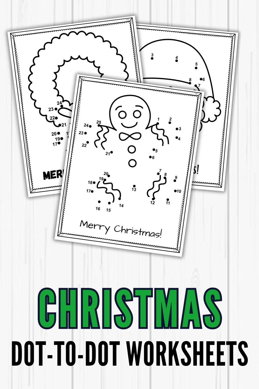 Free christmas dot to dot printables for preschoolers