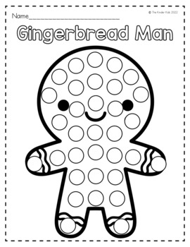 Christmas dot markers coloring pages by the kinder kids tpt