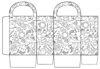 Christmas craft gift basket coloring pages christmas basket templates