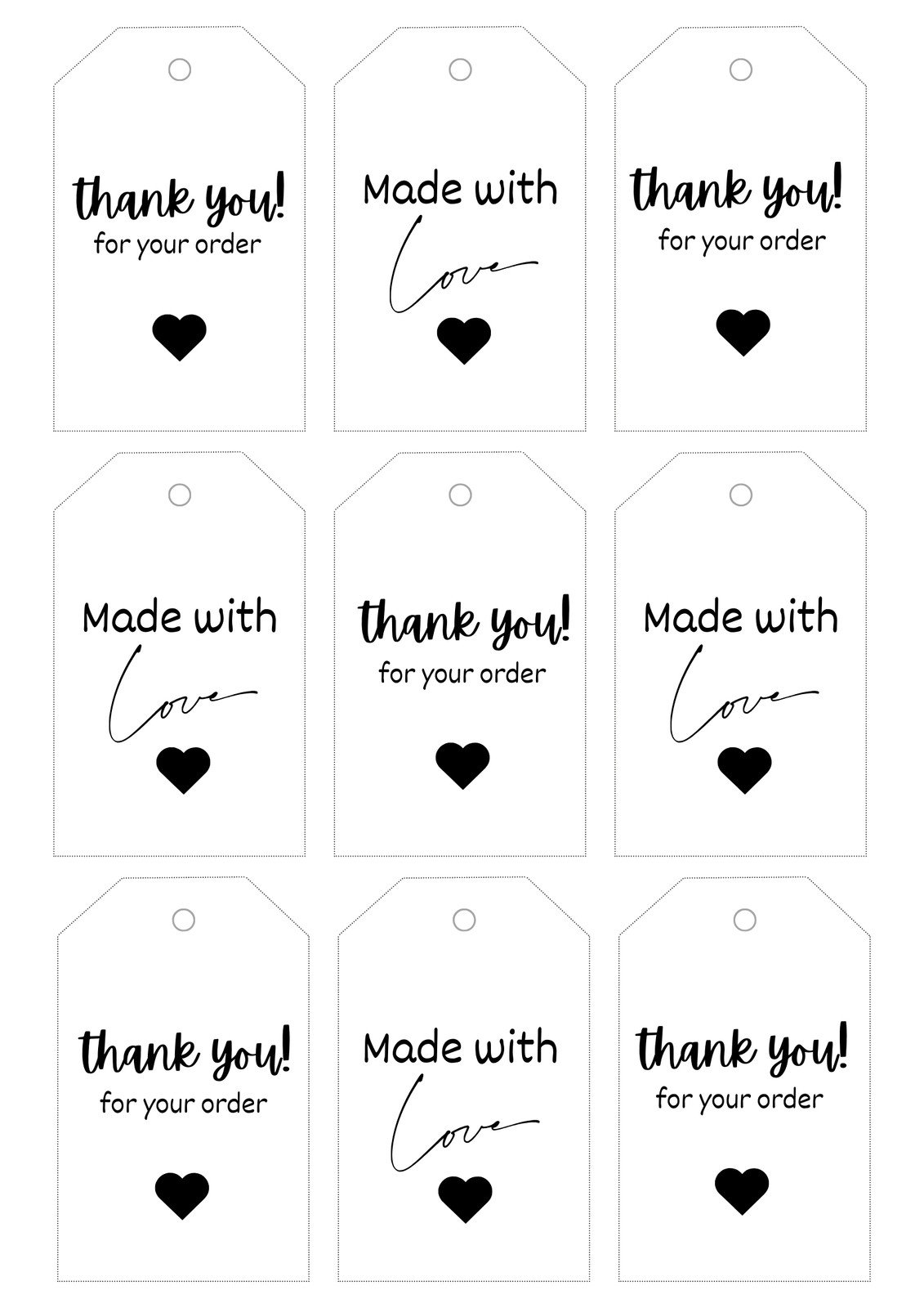 Free printable and customizable gift tag templates