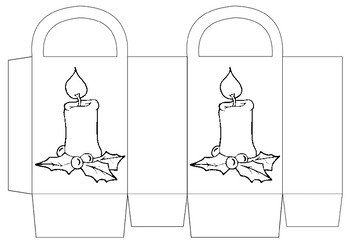 Christmas crafts gift bag templates coloring cut and paste by swati sharma