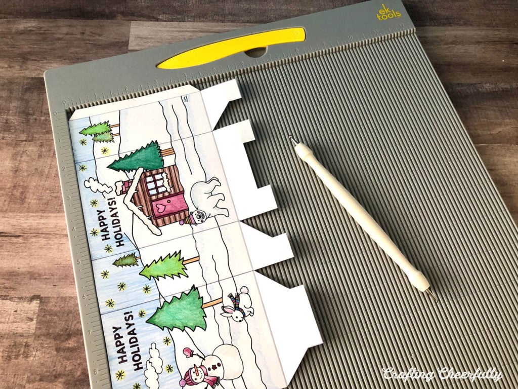 Printable holiday gift bag