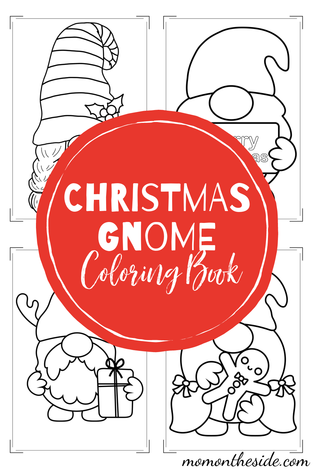 Free christmas gnome coloring book