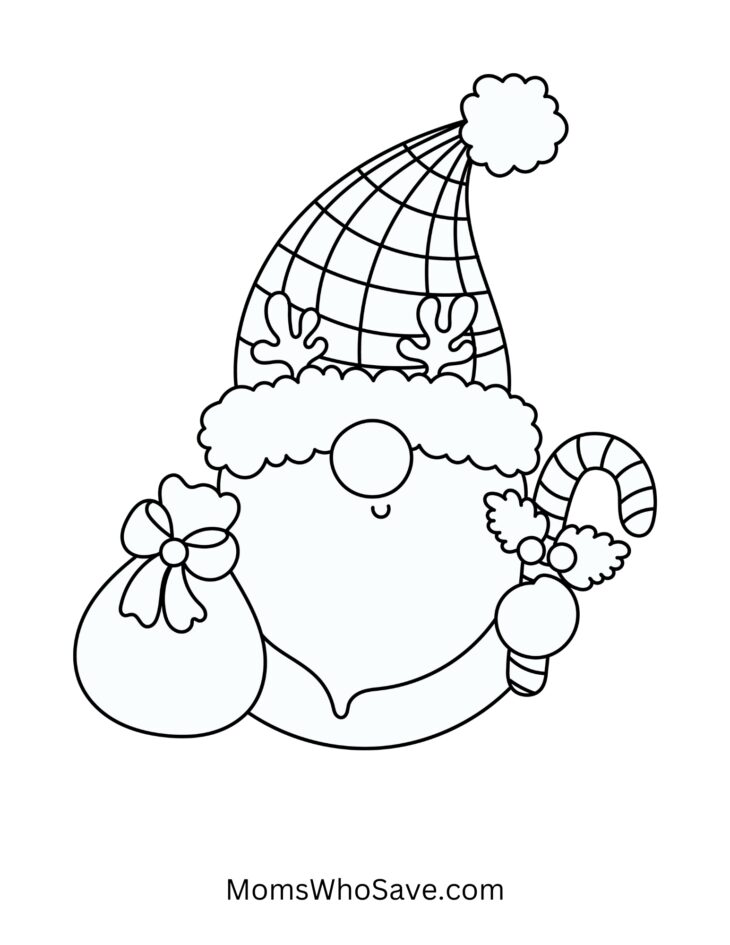 Cute gnomes coloring pages free printables