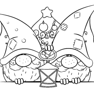 Gnome coloring pages printable for free download