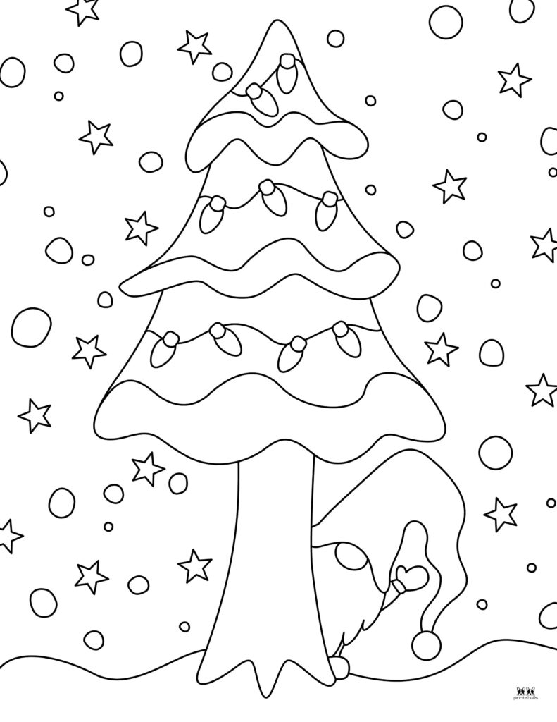 Christmas gnome coloring pages