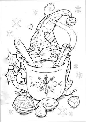 Christmas gnome coloring page coloring books coloring pages christmas coloring pages
