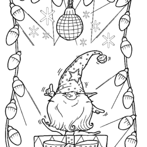 Gnome coloring pages printable for free download