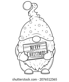 Outline christmas gnome images stock photos d objects vectors