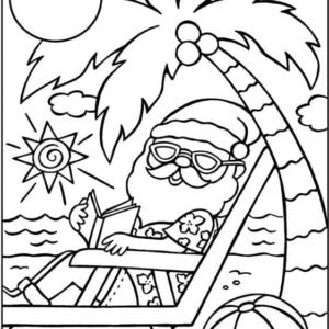 Christmas in july coloring pages printable for free download