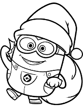 Minions coloring page carl
