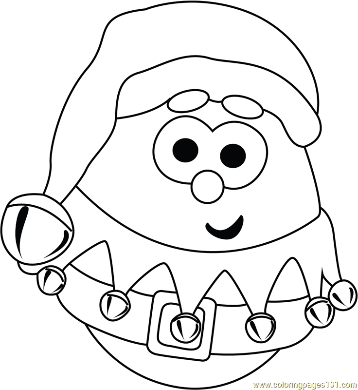 Minion santa coloring page for kids