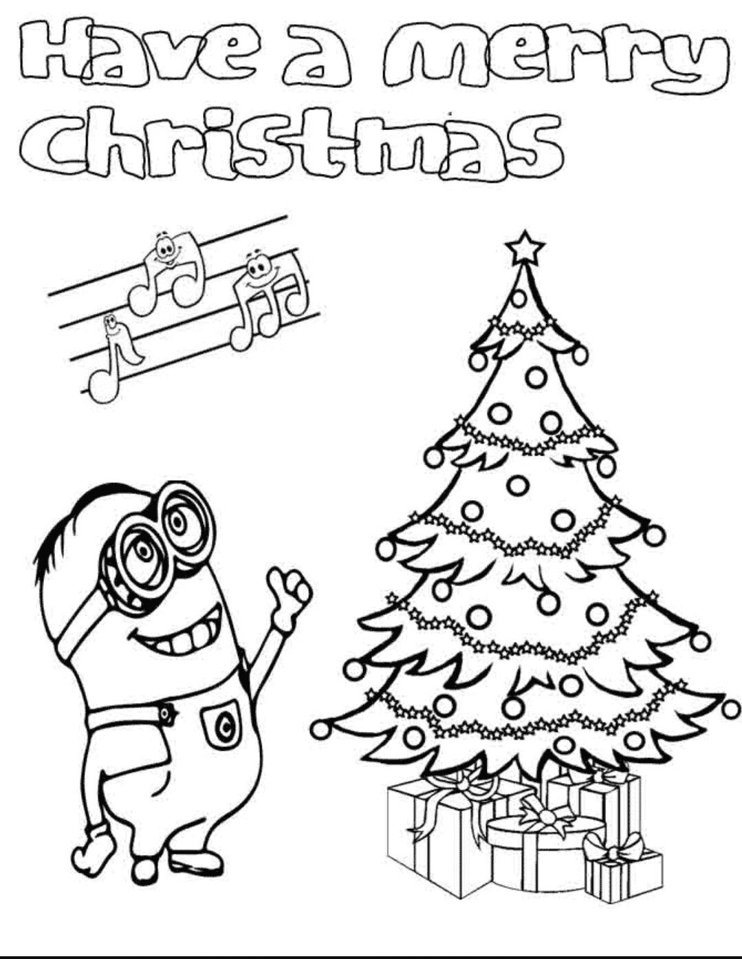 Kleurplaat minions kerst minion coloring pages christmas coloring pages minion christmas