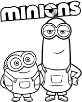 Minion as santa claus coloring page for christmas