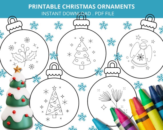 Printable christmas coloring pages xmas ornaments coloring crafts christmas decorations christmas tree balls coloring pages xmas tags