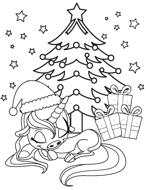 Unicorn christmas coloring pages pdf christmas coloring printables unicorn winter coloring sheets unicorn holiday coloring pages