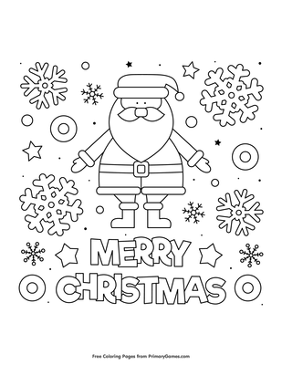 Merry christmas coloring page â free printable pdf from