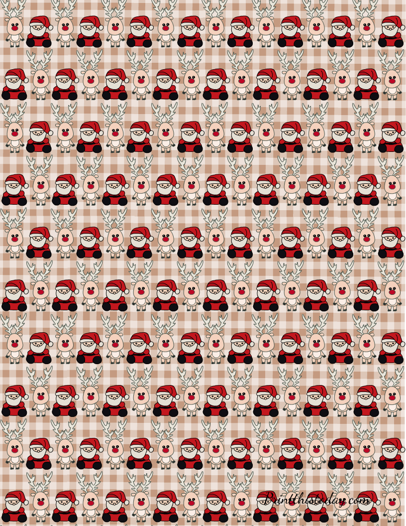 Free printable cute christmas scrapbook papers