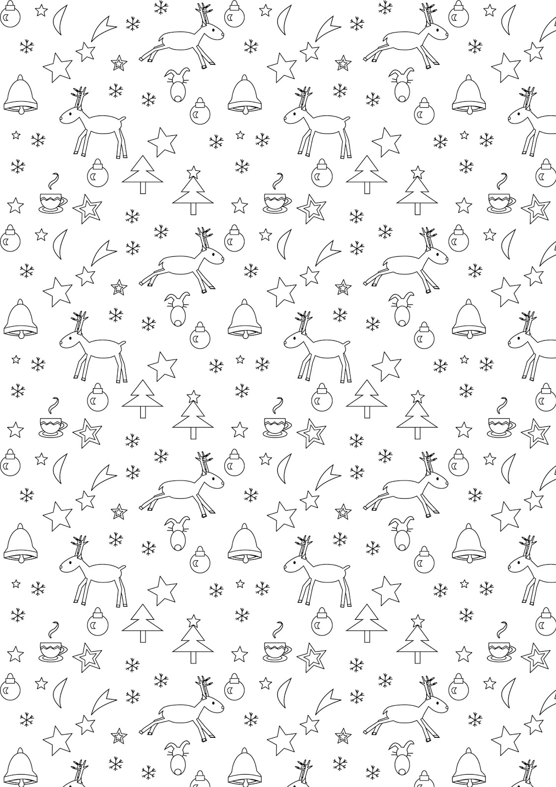 Free printable christmas coloring page