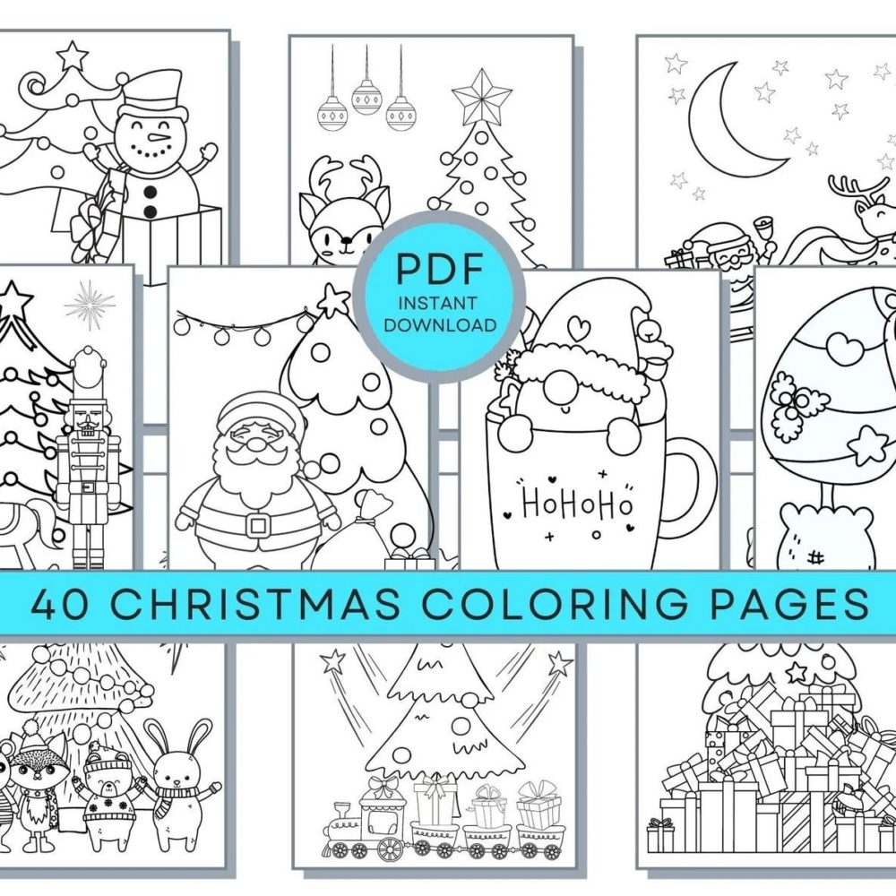 Christmas coloring for seniors
