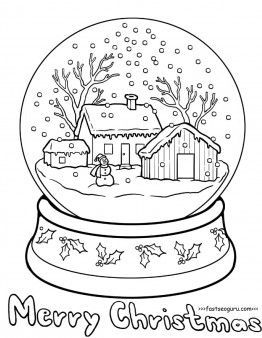 Printable christmas snow globe coloring pages for kids free christmas coloring pages christmas coloring sheets coloring pages winter