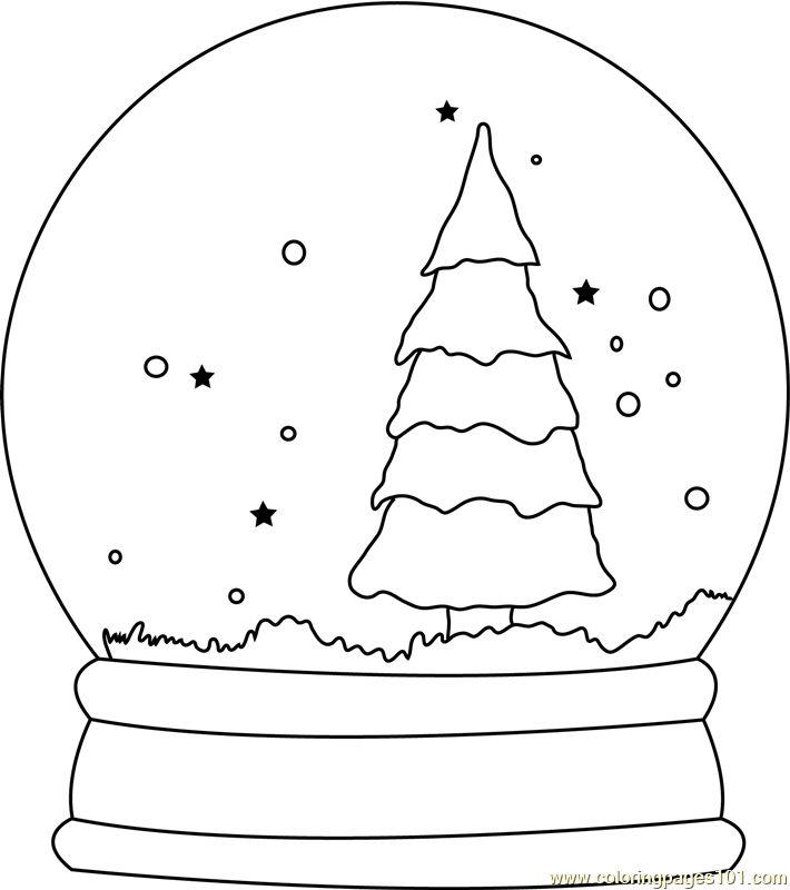 Image result for snow globe coloring pages christmas snow globes christmas tree coloring page snow globes