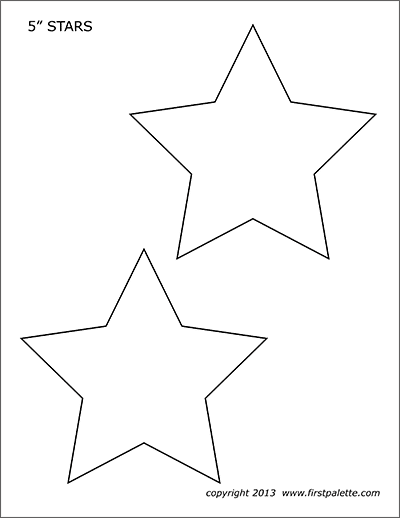 Stars free printable templates coloring pages