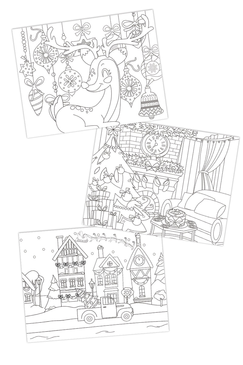 Christmas coloring pages for adults pages â freebie finding mom