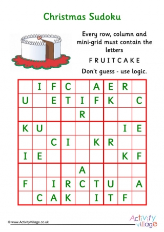 Christmas sudoku easy