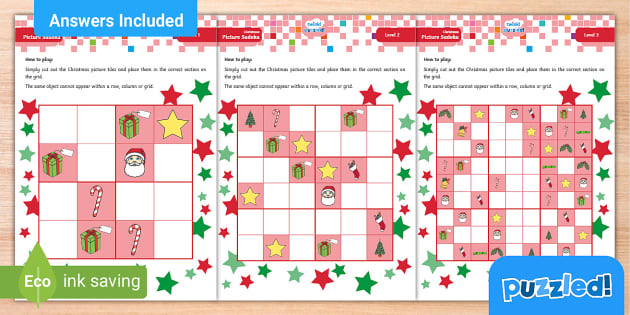 Christmas sudoku puzzle