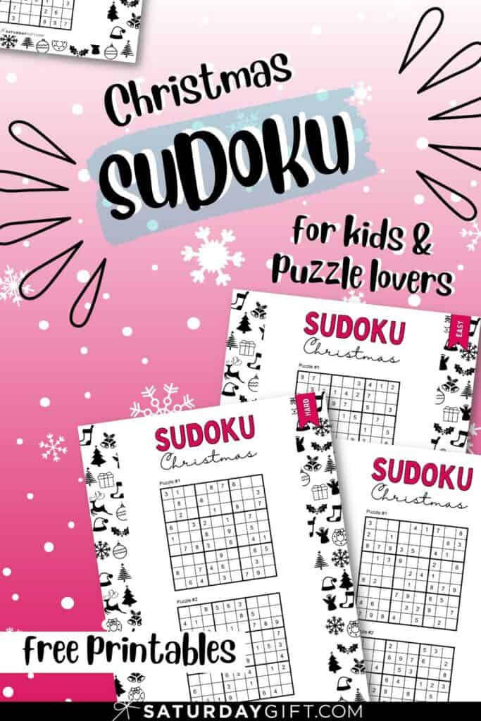 Christmas sudoku puzzles