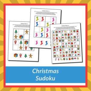Christmas sudoku puzzles