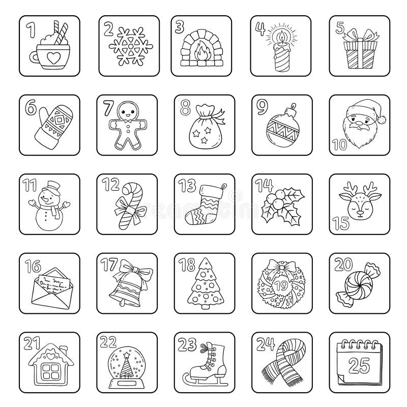 Coloring christmas symbols stock illustrations â coloring christmas symbols stock illustrations vectors clipart