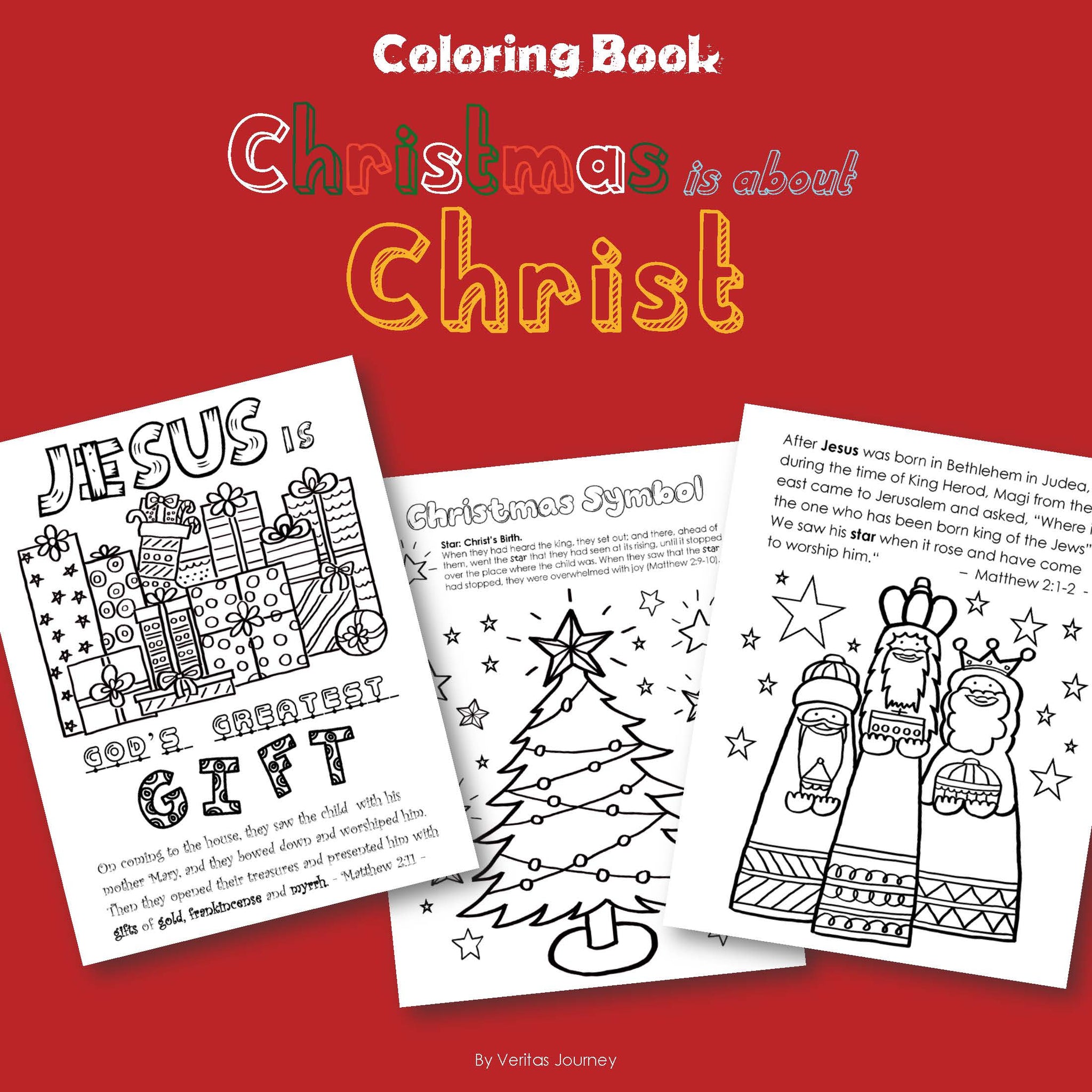 Coloring book for christmas pdf english pages â veritas journey