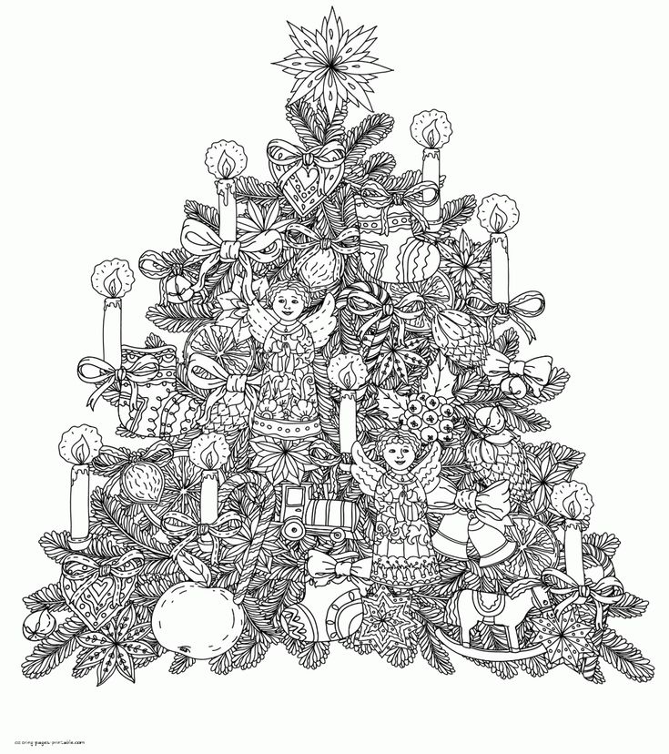 Printable christmas tree coloring pages for adults christmas tree coloring page printable christmas coloring pages tree coloring page