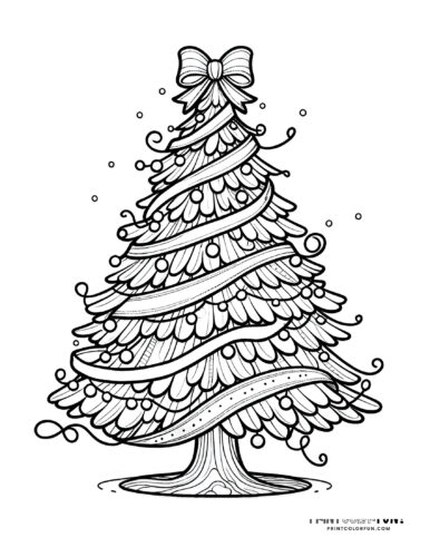 Christmas tree coloring pages clipart the ultimate free printable collection at