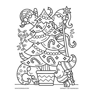 Christmas coloring pages for adults