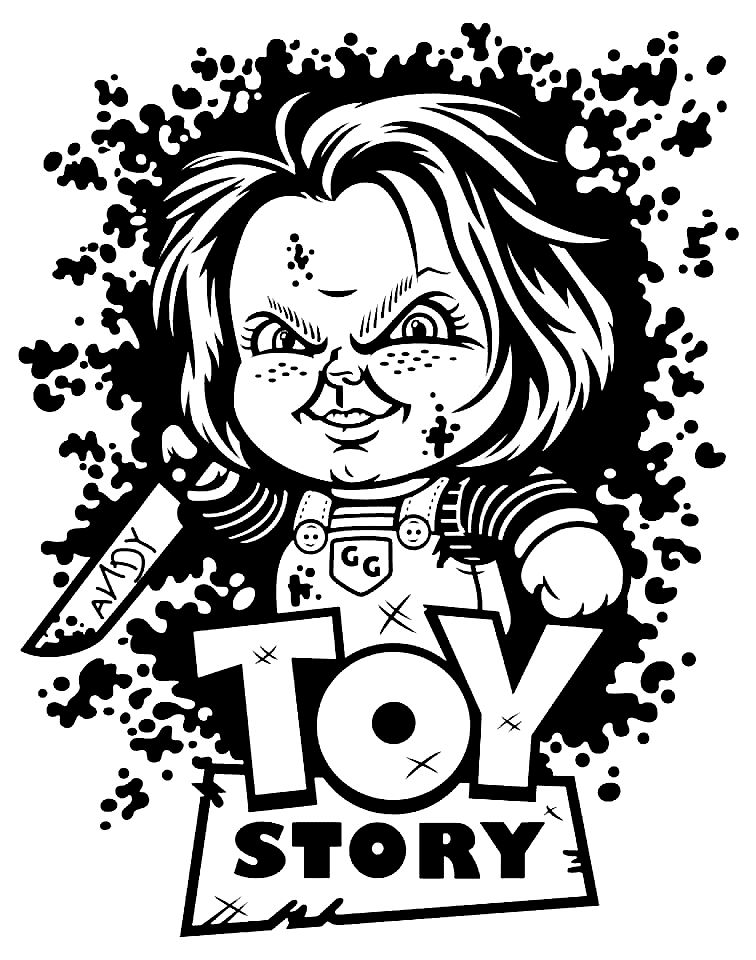 Chucky coloring pages