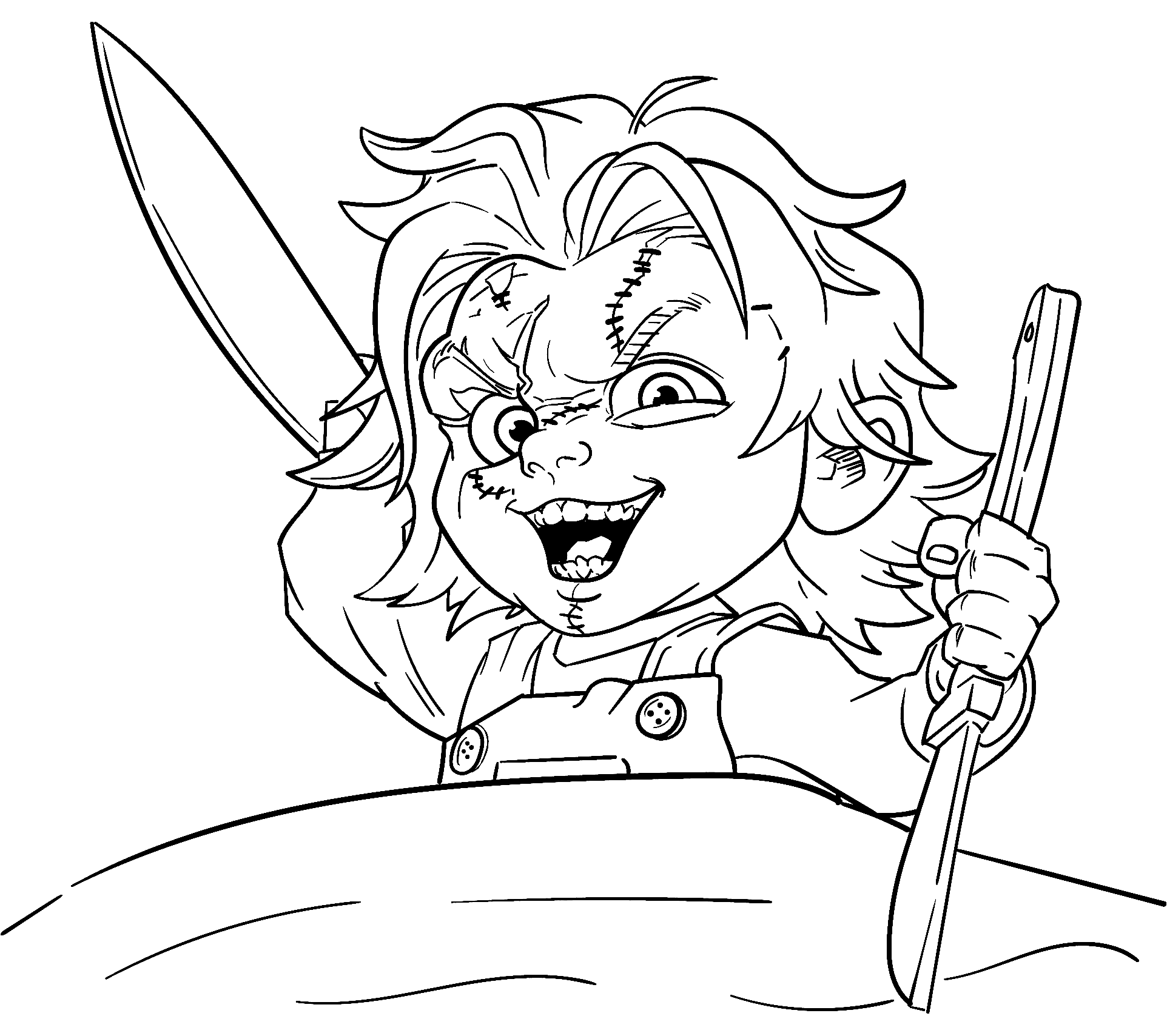 Chucky coloring pages
