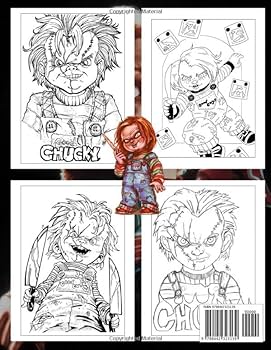 Chãºcky coloring book adults coloring books for relaxation and stress relief on halloween and any holidaysfor adults and kids syreeta hardwick libros