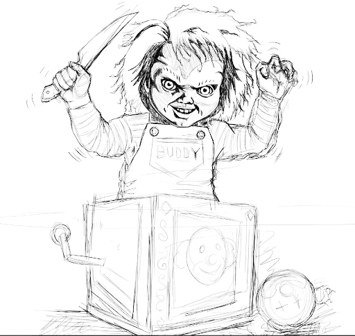 Chucky coloring pages