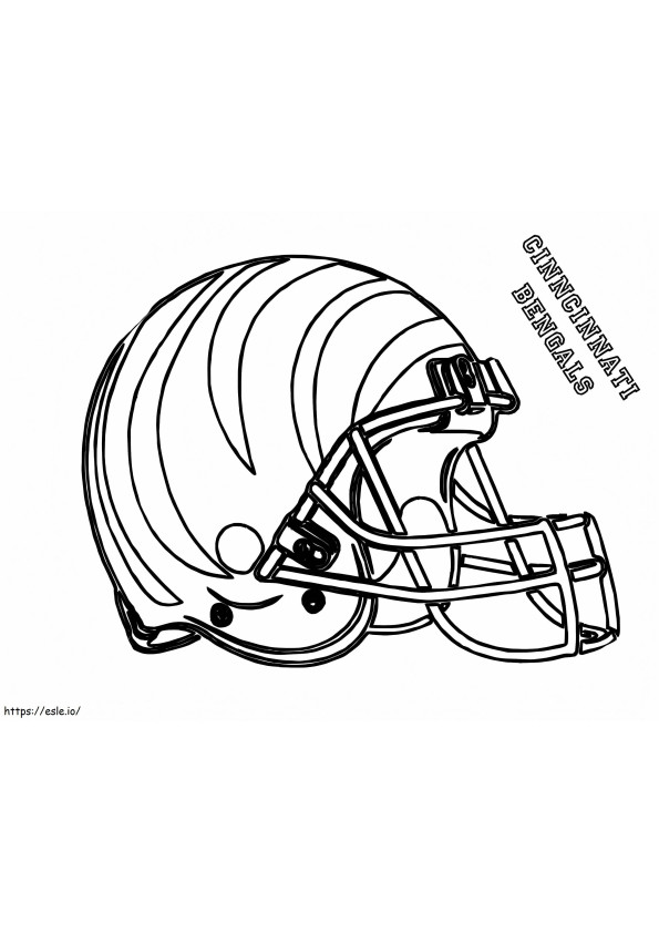 Cinncinnati bengals coloring page
