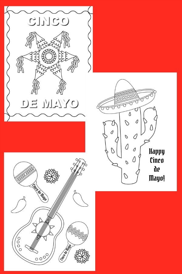 Cinco de mayo color pages
