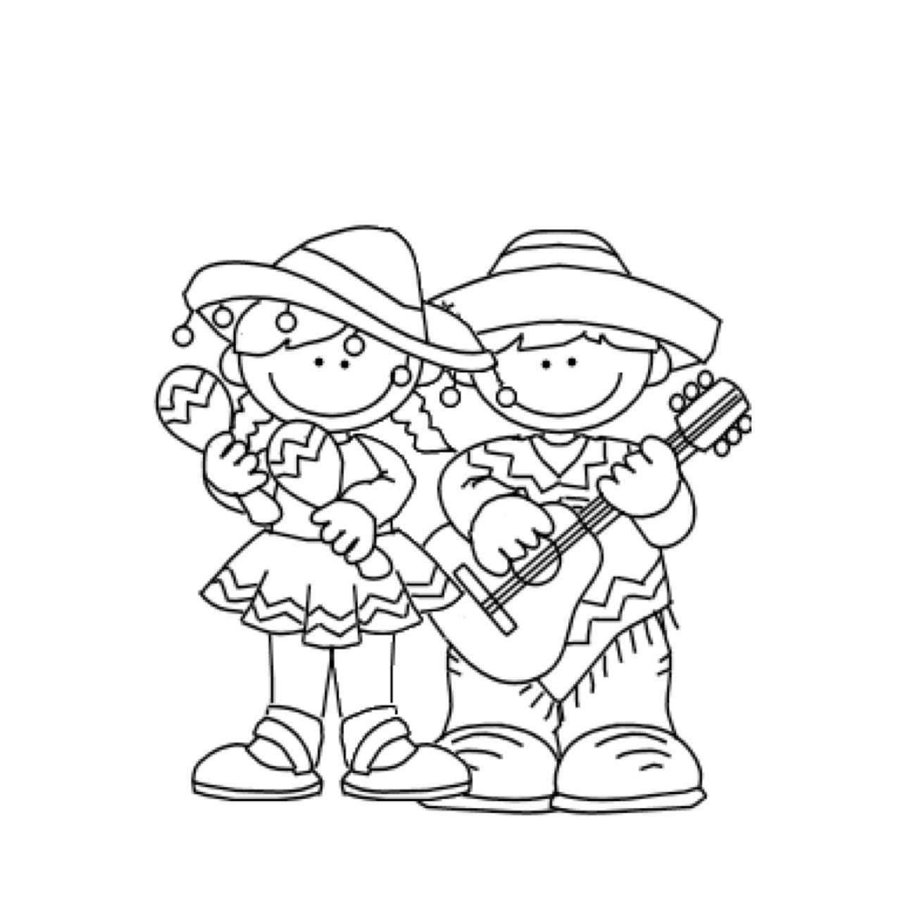 Free printable cinco de mayo coloring pages for kids