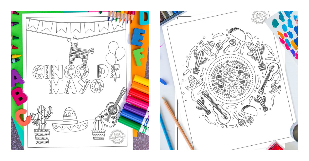 Free cinco de mayo coloring pages to print color kids activities blog