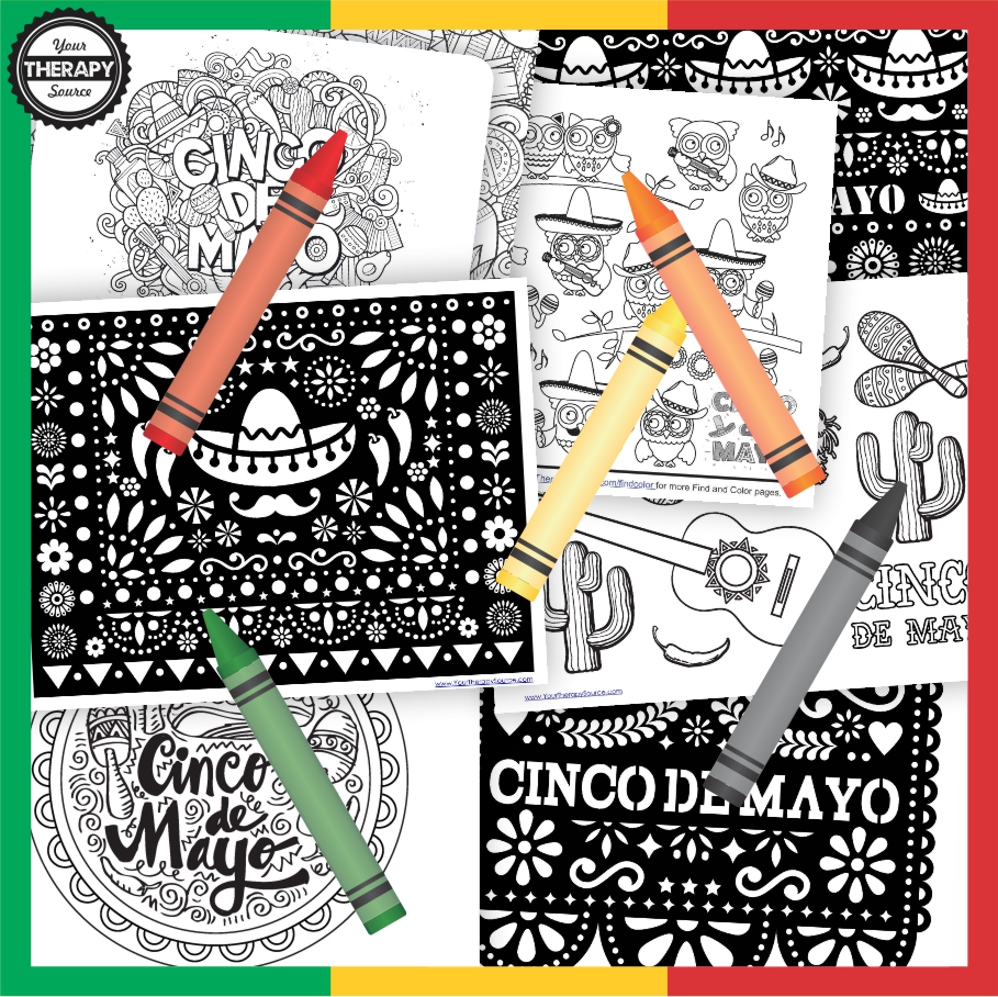 Cinco de mayo coloring pages