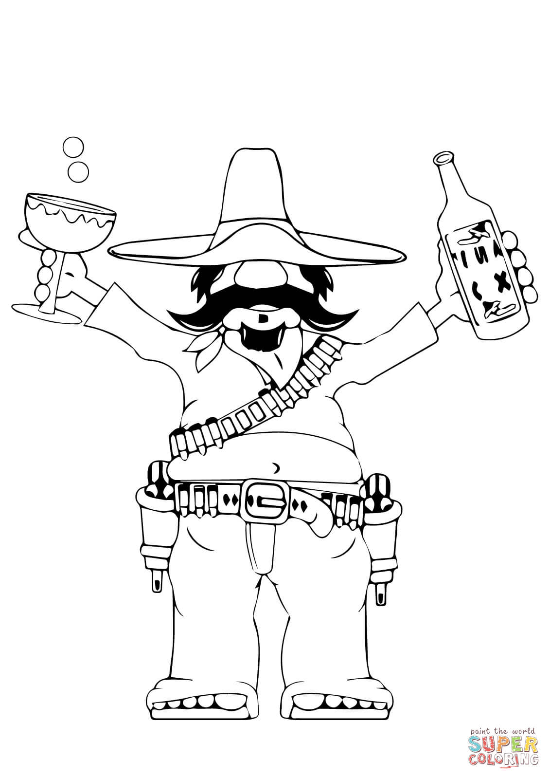 Happy cinco de mayo coloring page free printable coloring pages