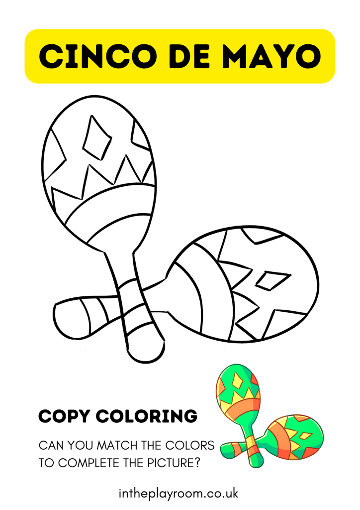 Free printable cin de mayo loring pages